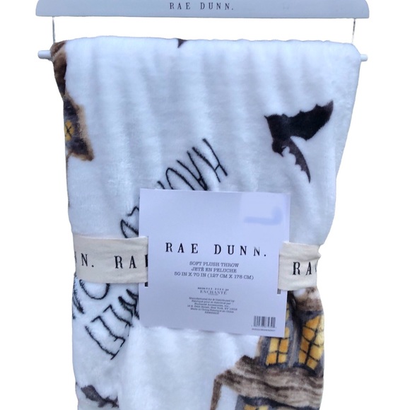 New Rae Dunn HOME SWEET HAUNTED HOME throw blanket - Picture 3 of 4